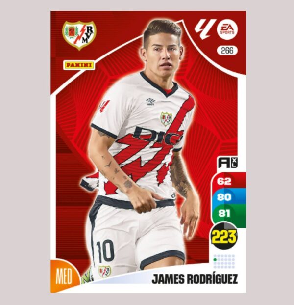 JAMES RODRÍGUEZ - Rayo Vallecano - Nº266 - Adrenalyn XL 24/25 - Panini