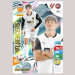 JAVI GUERRA - INFLUENCERS - Valencia CF - Nº430 - Adrenalyn XL 24/25 - Panini