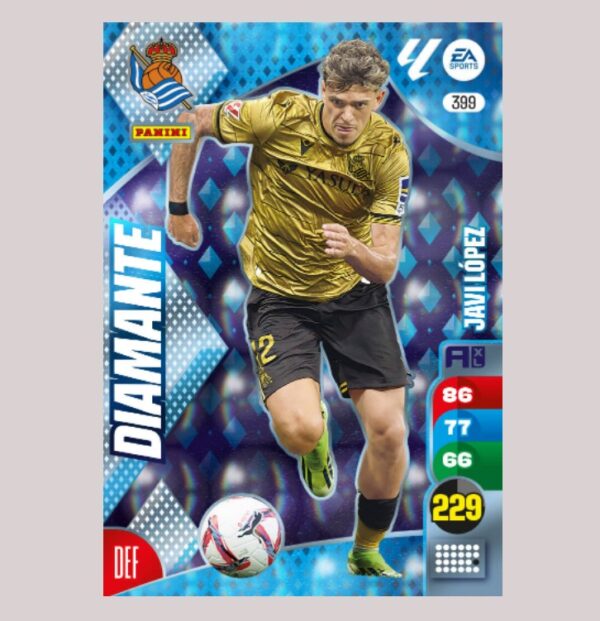 JAVI LÓPEZ - DIAMANTE - Real Sociedad - Nº399 - Adrenalyn XL 24/25 - Panini
