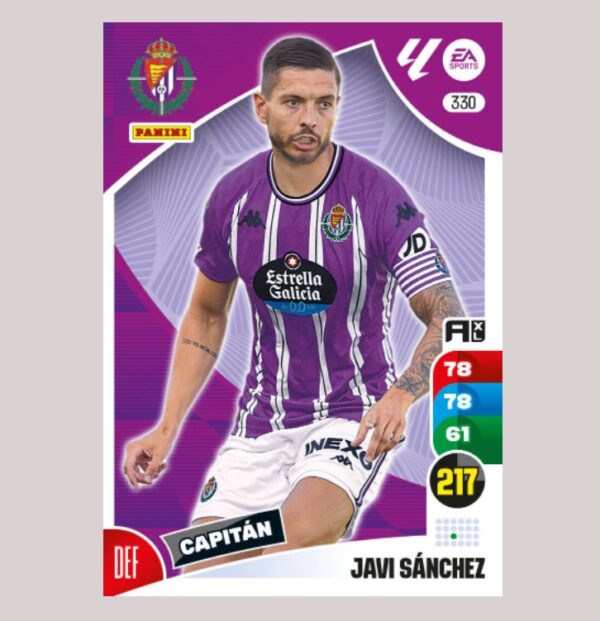 JAVI SÁNCHEZ - Real Valladolid CF - Nº330 - Adrenalyn XL 24/25 - Panini