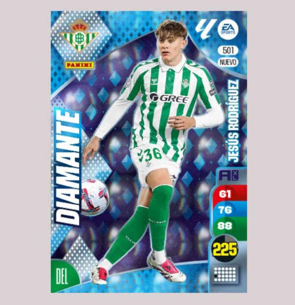 JESÚS RODRÍGUEZ - DIAMANTE - Real Betis - Nº501 - Adrenalyn XL 24/25 - Panini