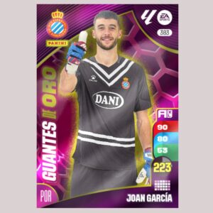JOAN GARCÍA - GUANTES DE ORO - RCD Espanyol - Nº383 - Adrenalyn XL 24/25 - Panini