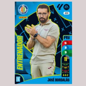 JOSÉ BORDALÁS - ENTRENADOR - Getafe CF - Nº486 - Adrenalyn XL 24/25 - Panini