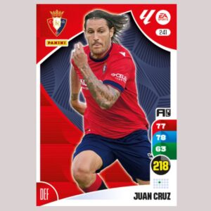 JUAN CRUZ - CA Osasuna - Nº241 - Adrenalyn XL 24 25 - Panini