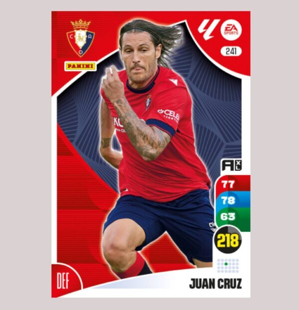 JUAN CRUZ - CA Osasuna - Nº241 - Adrenalyn XL 24 25 - Panini