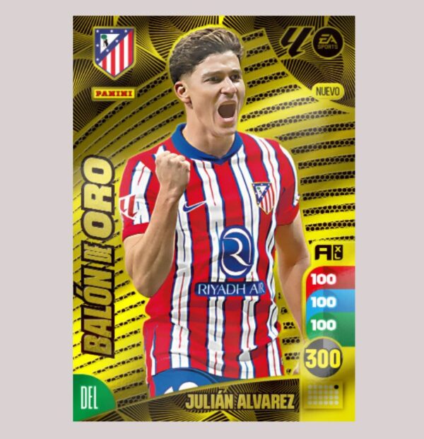 JULIÁN ÁLVAREZ - BALÓN DE ORO - Atlético de Madrid - Adrenalyn XL 24/25 - Panini