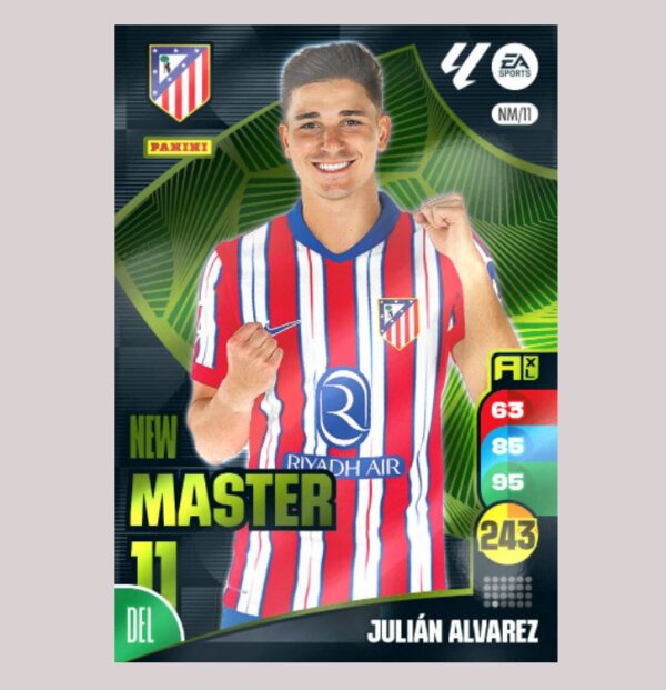 JULIÁN ÁLVAREZ - NEW MASTER 11 - Atlético de Madrid - NM/11 - Adrenalyn XL 24/25 - Panini