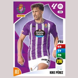 KIKE PÉREZ - Real Valladolid CF - Nº336 - Adrenalyn XL 24/25 - Panini