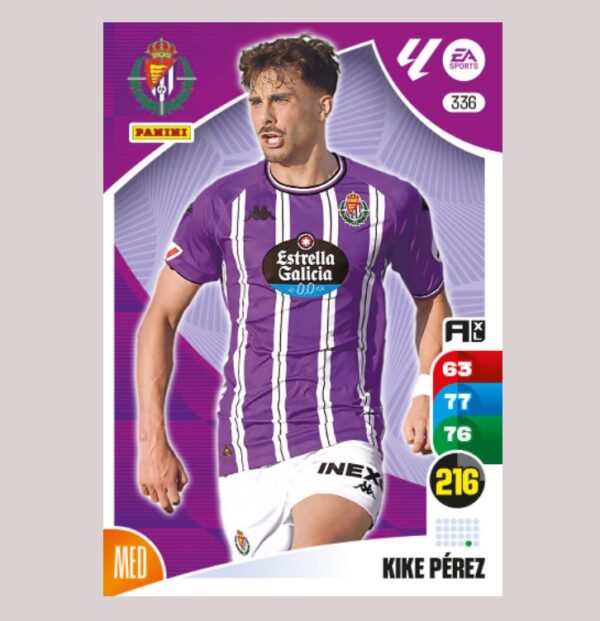 KIKE PÉREZ - Real Valladolid CF - Nº336 - Adrenalyn XL 24/25 - Panini