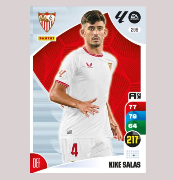 KIKE SALAS - Sevilla FC - Nº296 - Adrenalyn XL 24/25 - Panini