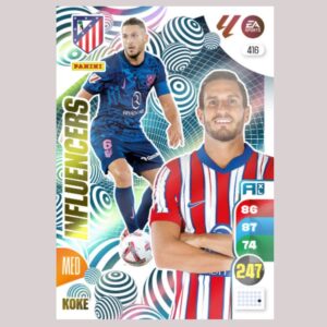 KOKE - INFLUENCERS - Atlético de Madrid - Nº416 - Adrenalyn XL 24/25 - Panini