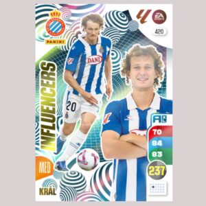 KRÁL - INFLUENCERS - RCD Espanyol - Nº420 - Adrenalyn XL 24/25 - Panini