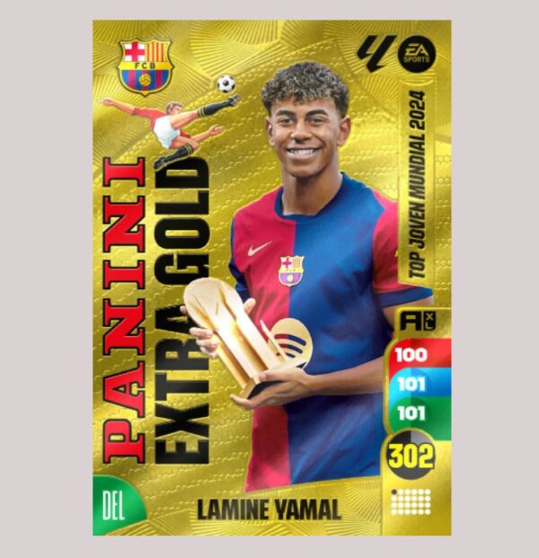 LAMINE YAMAL - PANINI EXTRA GOLD - FC Barcelona - Adrenalyn XL 24/25 - Panini