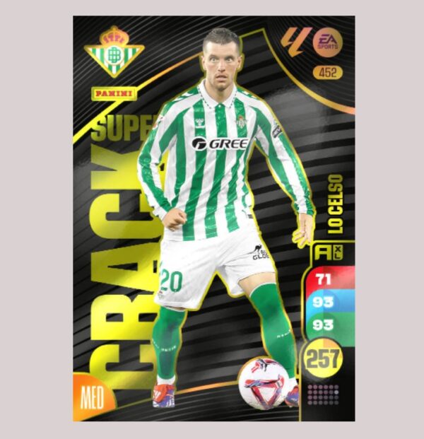 LO CELSO - SUPER CRACK - Real Betis - Nº452 - Adrenalyn XL 24/25 - Panini