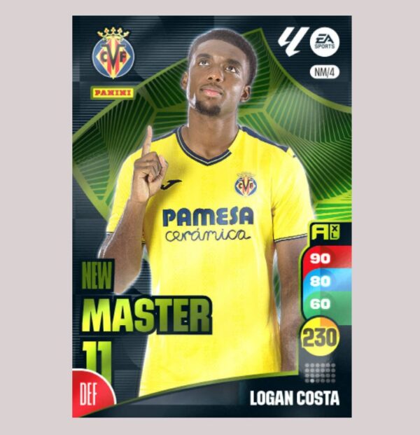 LOGAN COSTA - NEW MASTER 11 - Villarreal CF - NM/4 - Adrenalyn XL 24/25 - Panini
