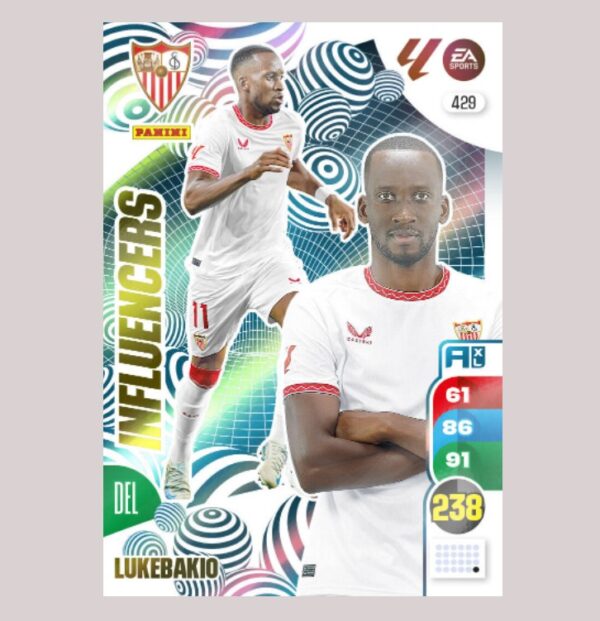 LUKEBAKIO - INFLUENCERS - Sevilla FC - Nº429 - Adrenalyn XL 24/25 - Panini