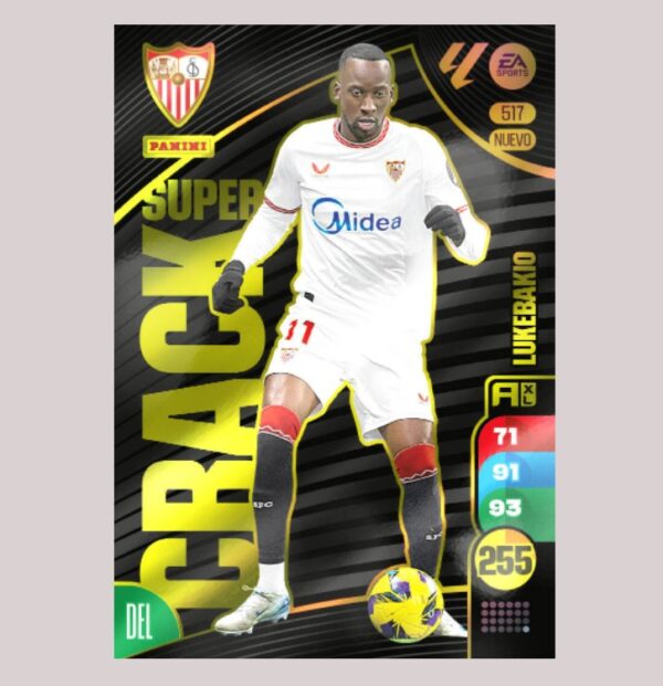 LUKEBAKIO - SUPER CRACK - Sevilla FC - Nº517 - Adrenalyn XL 24/25 - Panini