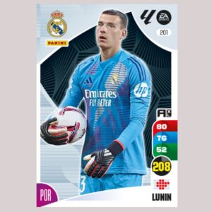 LUNIN - Real Madrid - Nº201 - Adrenalyn XL 24 25 - Panini