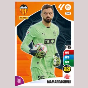 MAMARDASHVILI - Valencia CF - Nº308 - Adrenalyn XL 24/25 - Panini