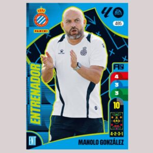 MANOLO GONZÁLEZ - ENTRENADOR - RCD Espanyol - Nº485 - Adrenalyn XL 24/25 - Panini
