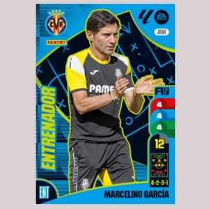 MARCELINO GARCÍA - ENTRENADOR - Villarreal CF - Nº498 - Adrenalyn XL 24/25 - Panini