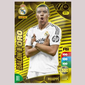 MBAPPÉ - BALÓN DE ORO - Real Madrid - Nº473 - Adrenalyn XL 24/25 - Panini