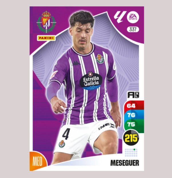 MESEGUER - Real Valladolid CF - Nº337 - Adrenalyn XL 24/25 - Panini
