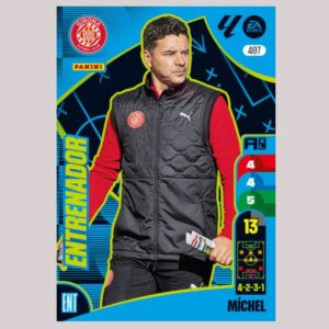 MÍCHEL - ENTRENADOR - Girona FC - Nº487 - Adrenalyn XL 24/25 - Panini