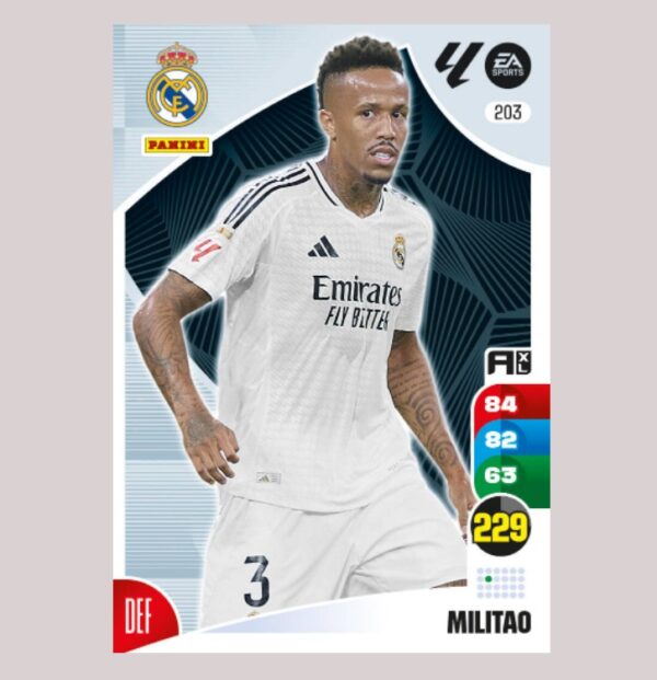 MILITAO - Real Madrid - Nº203 - Adrenalyn XL 24 25 - Panini