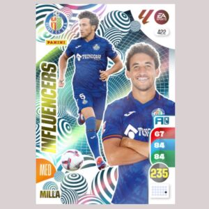MILLA - INFLUENCERS - Getafe CF - Nº422 - Adrenalyn XL 24/25 - Panini
