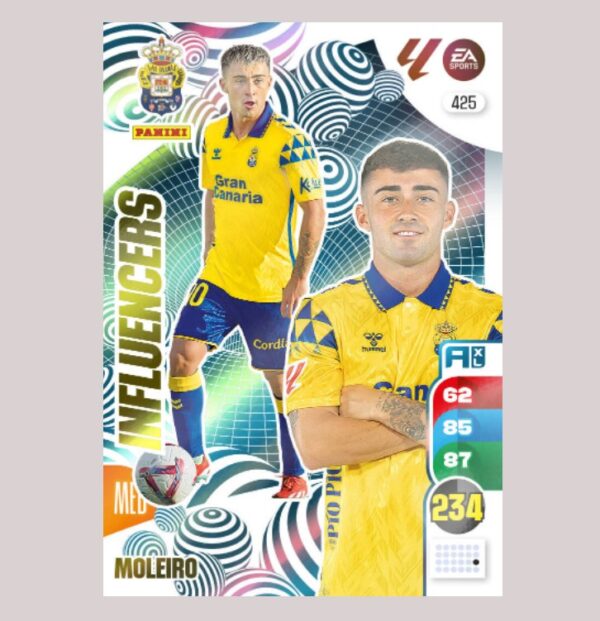 MOLEIRO - INFLUENCERS - UD Las Palmas - Nº425 - Adrenalyn XL 24/25 - Panini