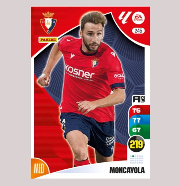 MONCAYOLA - CA Osasuna - Nº245 - Adrenalyn XL 24 25 - Panini