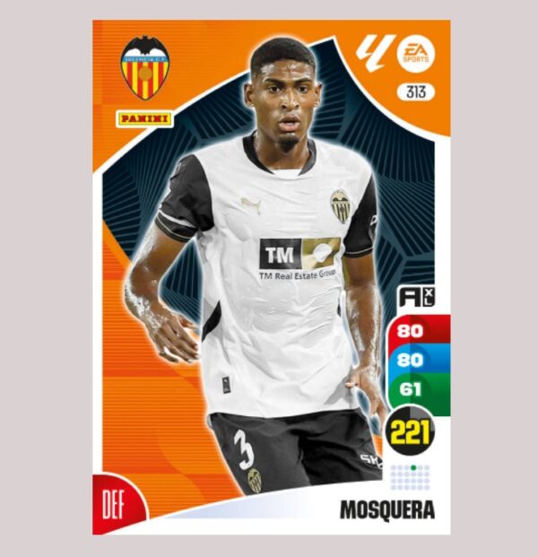 MOSQUERA - Valencia CF - Nº313 - Adrenalyn XL 24/25 - Panini