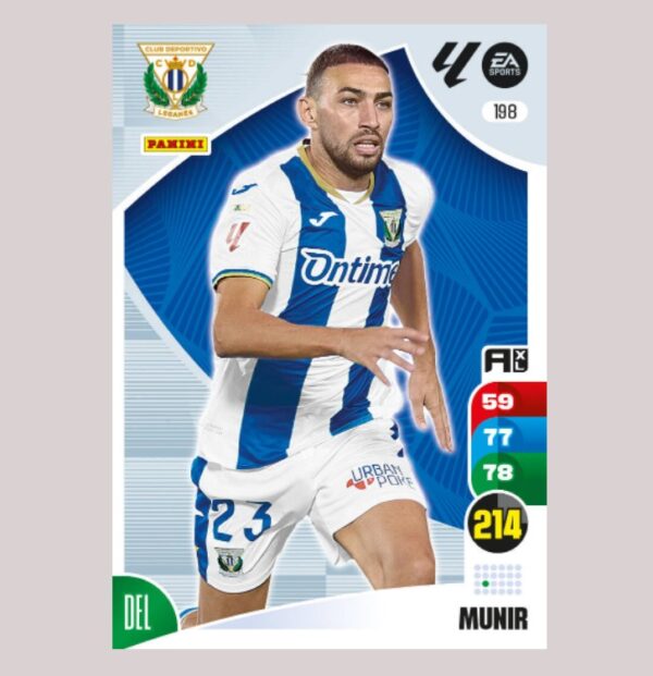 MUNIR - CD Leganés - Nº198 - Adrenalyn XL 24 25 - Panini