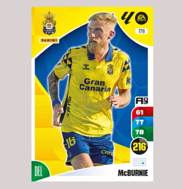 McBURNIE - UD Las Palmas - Nº178 - Adrenalyn XL 24 25 - Panini