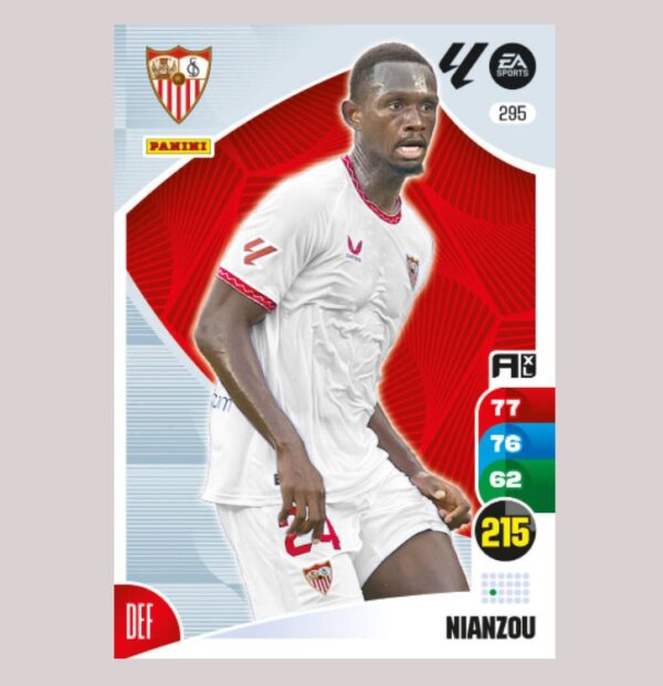 NIANZOU - Sevilla FC - Nº295 - Adrenalyn XL 24/25 - Panini