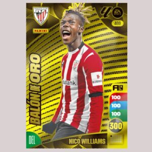 NICO WILLIAMS - BALÓN DE ORO - Athletic Club Bilbao - Nº469 - Adrenalyn XL 24/25 - Panini