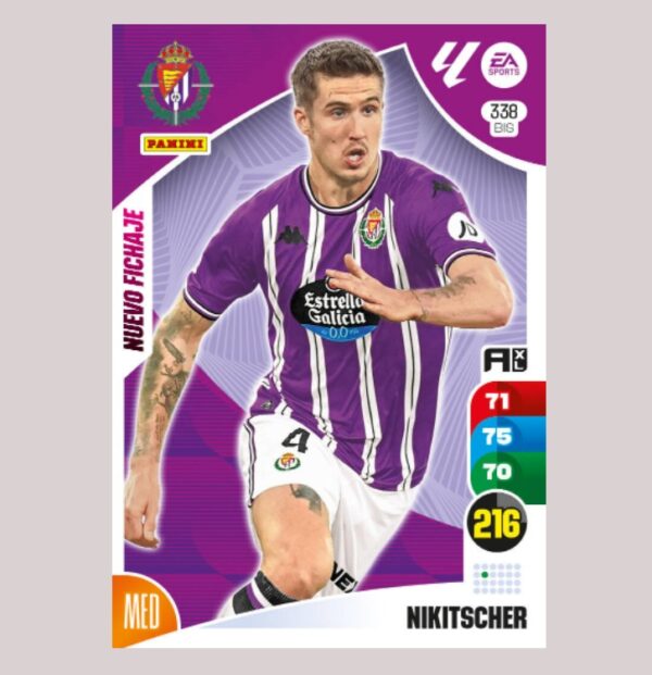 NIKITSCHER - Real Valladolid CF - Nº338 BIS - Adrenalyn XL 24/25 - Panini