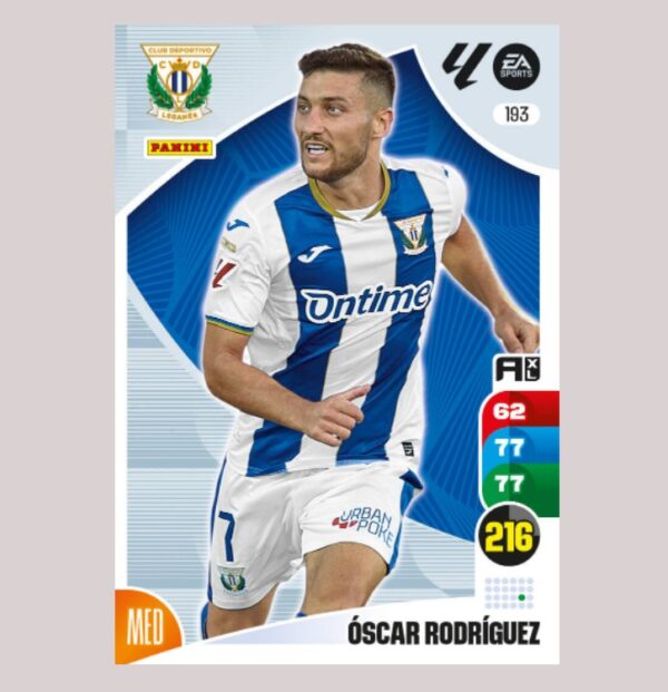 ÓSCAR RODRÍGUEZ - CD Leganés - Nº193 - Adrenalyn XL 24 25 - Panini