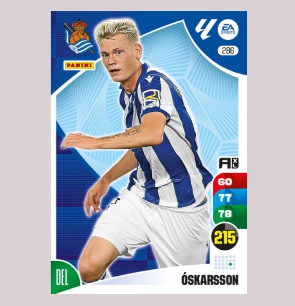 ÓSKARSSON - Real Sociedad - Nº286 - Adrenalyn XL 24/25 - Panini