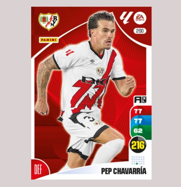 PEP CHAVARRÍA - Rayo Vallecano - Nº260 - Adrenalyn XL 24 25 - Panini