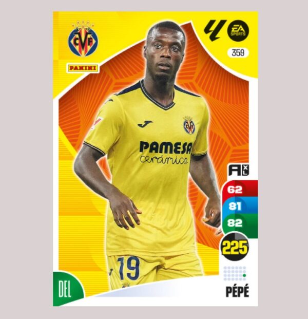 PÉPÉ - Villarreal CF - Nº359 - Adrenalyn XL 24/25 - Panini