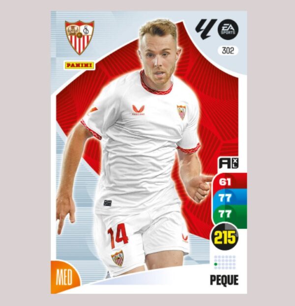 PEQUE - Sevilla FC - Nº302 - Adrenalyn XL 24/25 - Panini