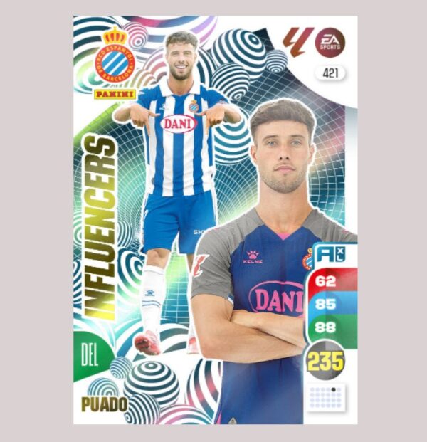 PUADO - INFLUENCERS - RCD Espanyol - Nº421 - Adrenalyn XL 24/25 - Panini