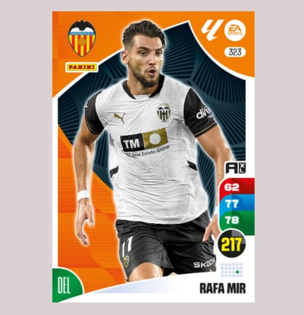 RAFA MIR - Valencia CF - Nº323 - Adrenalyn XL 24/25 - Panini