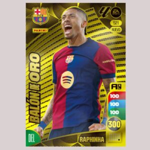 RAPHINHA - BALÓN DE ORO - FC Barcelona - Nº521 - Adrenalyn XL 24/25 - Panini