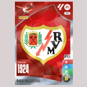 RAYO VALLECANO - ESCUDO - Nº253 - Adrenalyn XL 24 25 - Panini