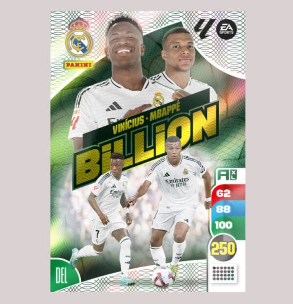 REAL MADRID - BILLION - Vinícius / Mbappé - Adrenalyn XL 24/25 - Panini