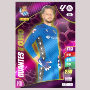 REMIRO - GUANTES DE ORO - Real Sociedad - Nº386 - Adrenalyn XL 24/25 - Panini