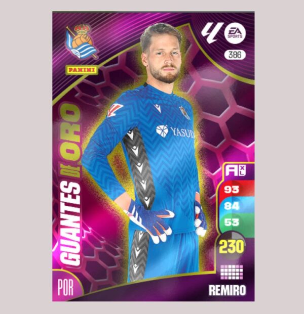 REMIRO - GUANTES DE ORO - Real Sociedad - Nº386 - Adrenalyn XL 24/25 - Panini